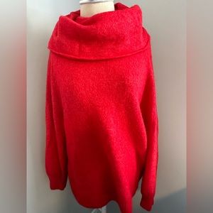 H&M Bright Red, XS Cowl neck Sweater